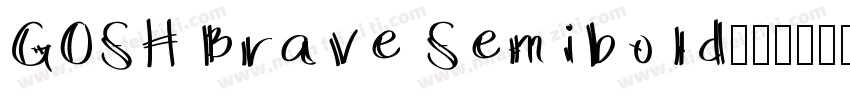 GOSH Brave Semibold字体转换